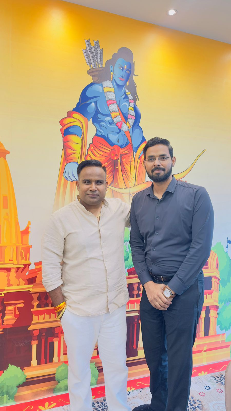 Sushmit Verma speaking at media conference